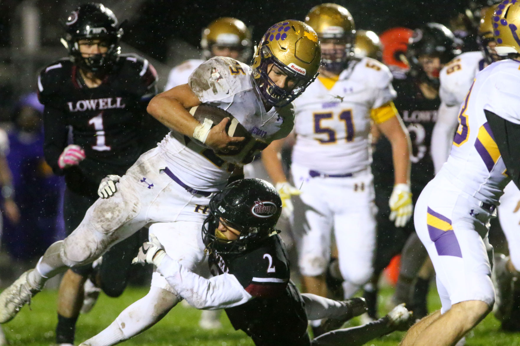 Hobart at Lowell football